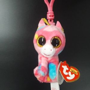 Ty Beanie Boos "Fantasia" Multicolored Unicorn